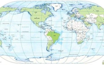 IBGE lança mapa-múndi com Brasil no centro do planeta