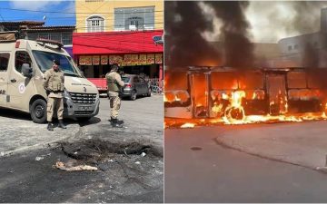 SSP reforça segurança em São Cristóvão após homens atearem fogo em ônibus