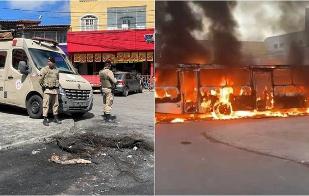 SSP reforça segurança em São Cristóvão após homens atearem fogo em ônibus